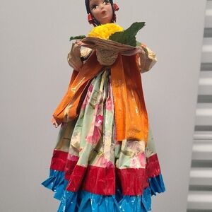 Handcrafted Colorful Doll with Basket